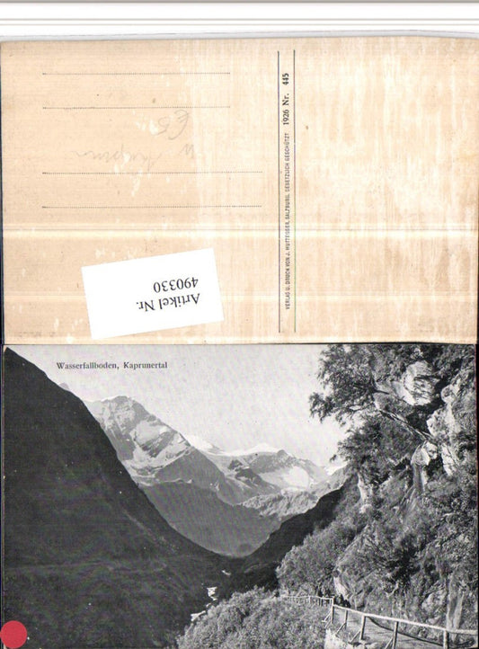 490330,Wasserfalboden im Kaprunertal b. Kaprun Bergkulisse