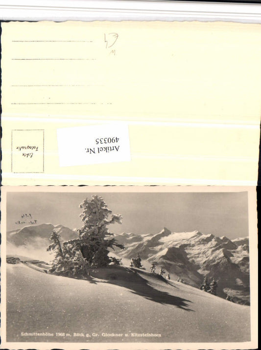 490335,Schmittenhöhe b. Zell am See geg. Großglockner Bergkulisse