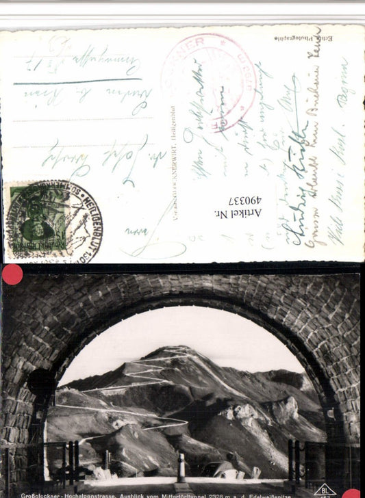 490337,Großglockner Hochalpenstraße Mittertörltunnel b. Fusch Bergkulisse