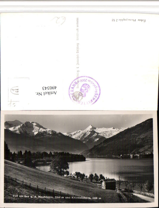 490343,Zell am See Teilansicht geg. Hochtenn Bergkulisse