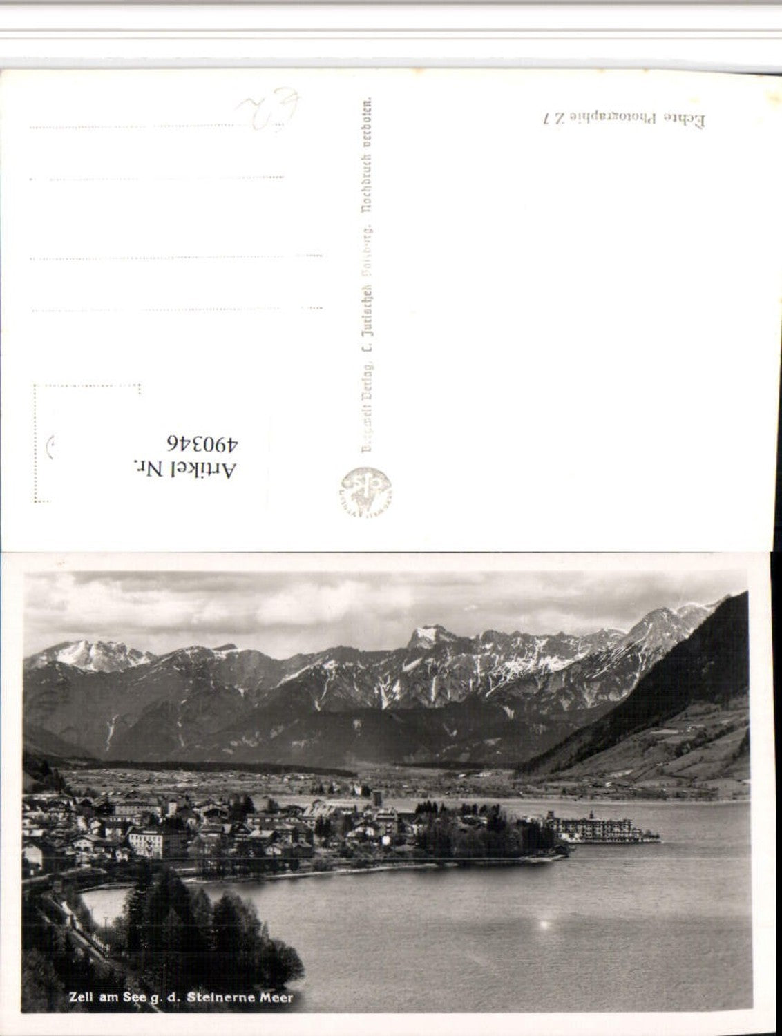 490346,Zell am See Totale geg. Steinerne Meer Bergkulisse