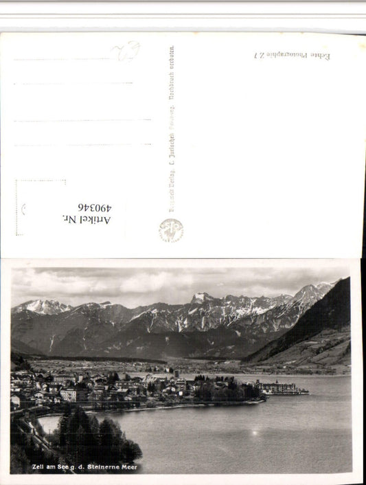 490346,Zell am See Totale geg. Steinerne Meer Bergkulisse