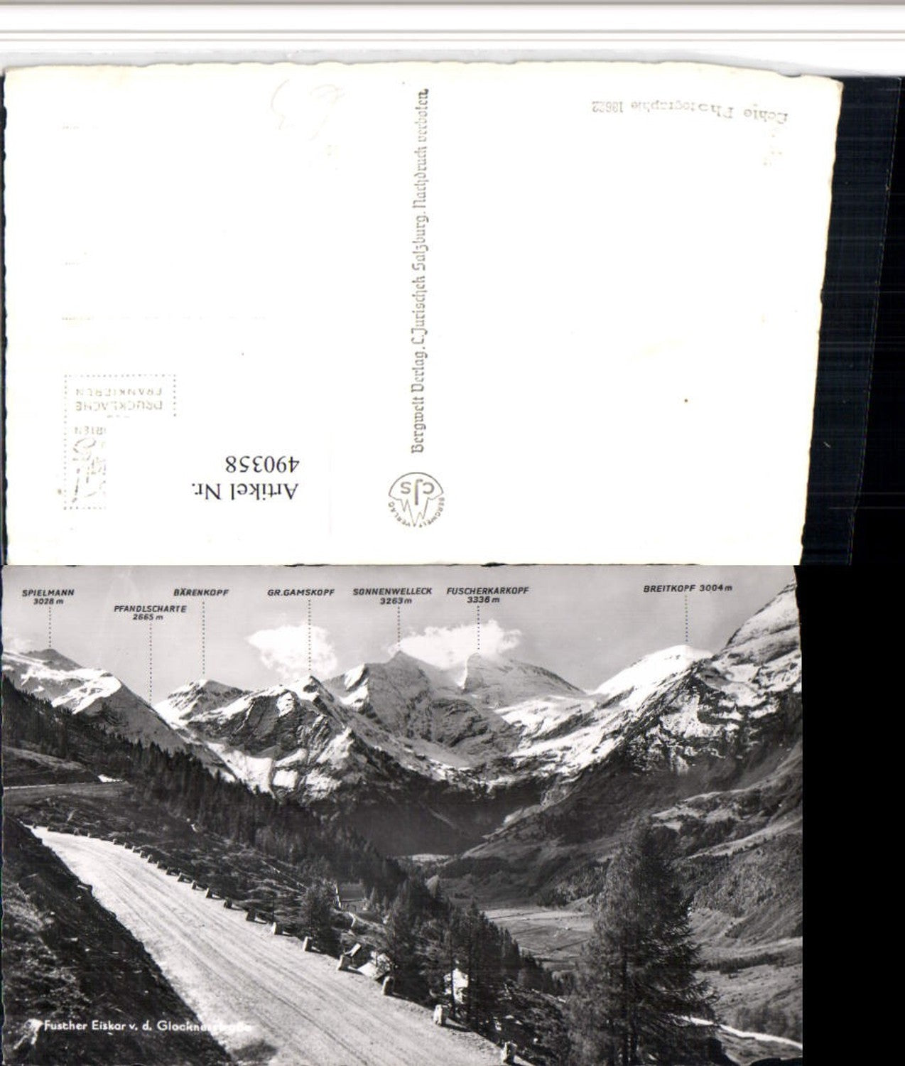 490358,Fuscher Eiskar b. Fusch von d. Glocknerstraße Bergkulisse