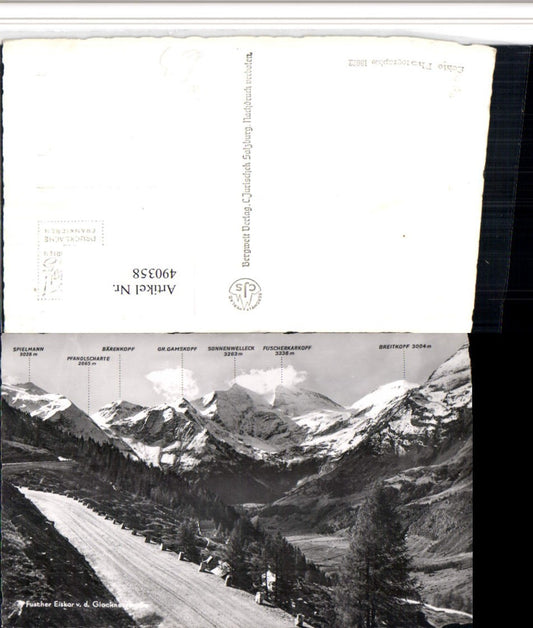 490358,Fuscher Eiskar b. Fusch von d. Glocknerstraße Bergkulisse