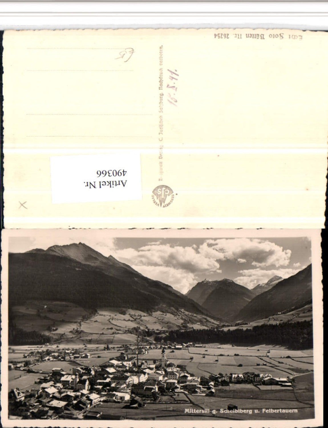 490366,Mittersill Totale geg. Scheiblberg Bergkulisse