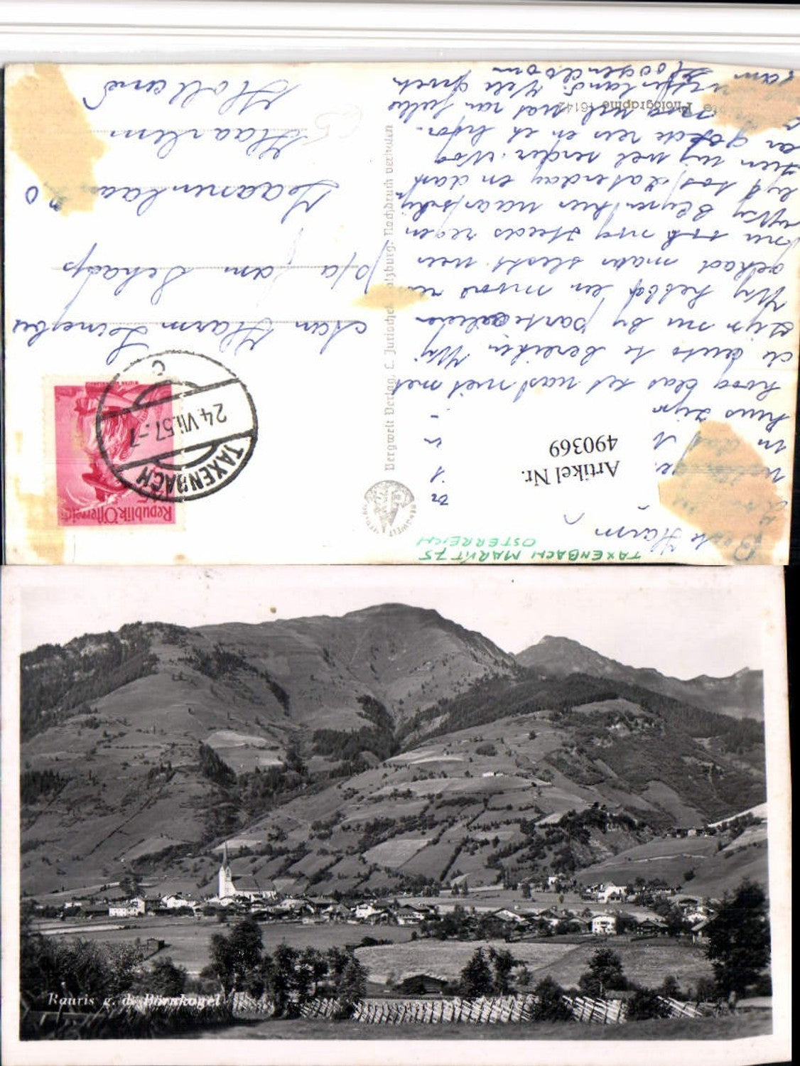 490369,Rauris Totale geg. Bernkogel Bergkulisse