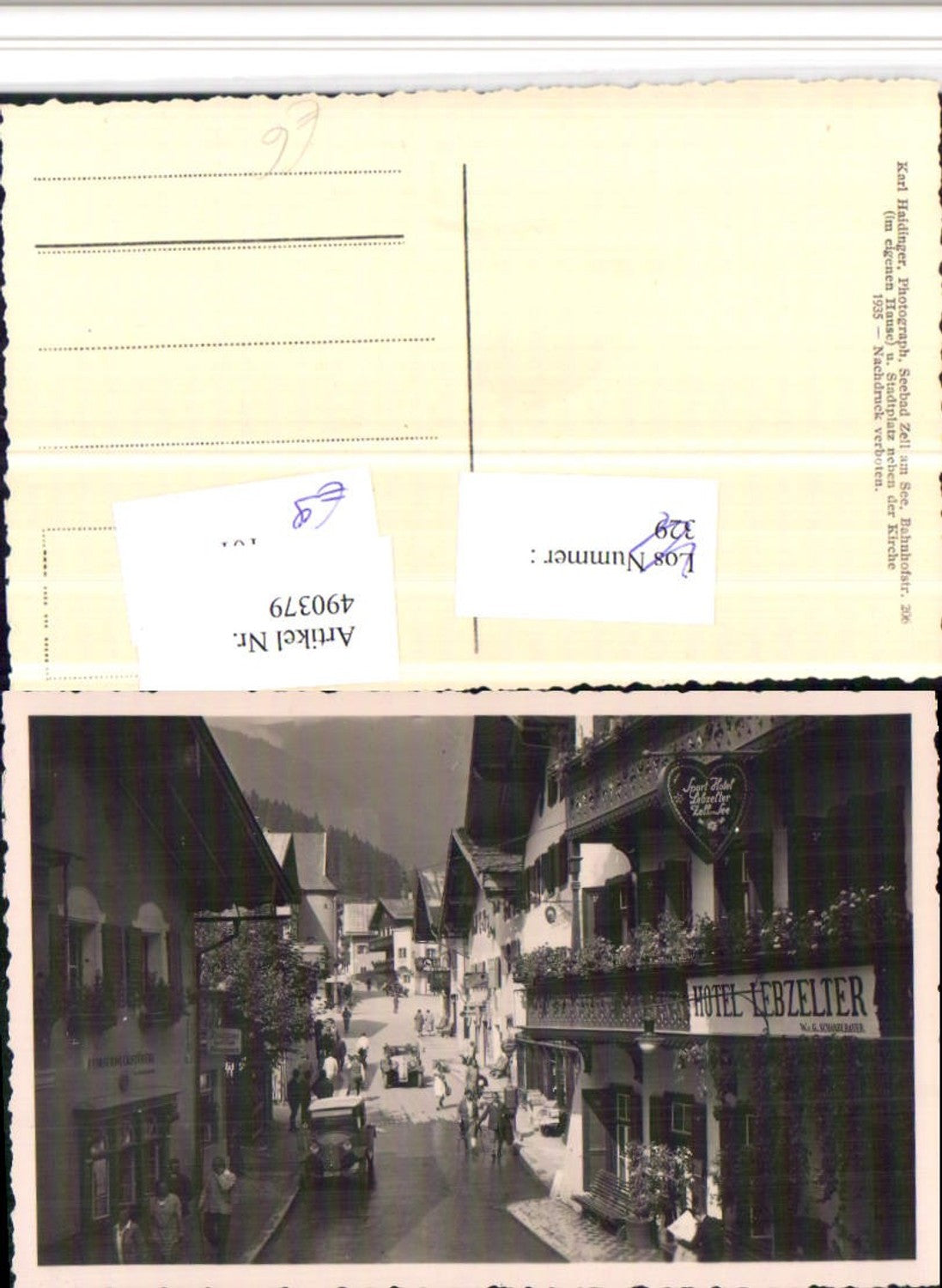 490379,Zell am See Straßenansicht Hotel Lebzelter