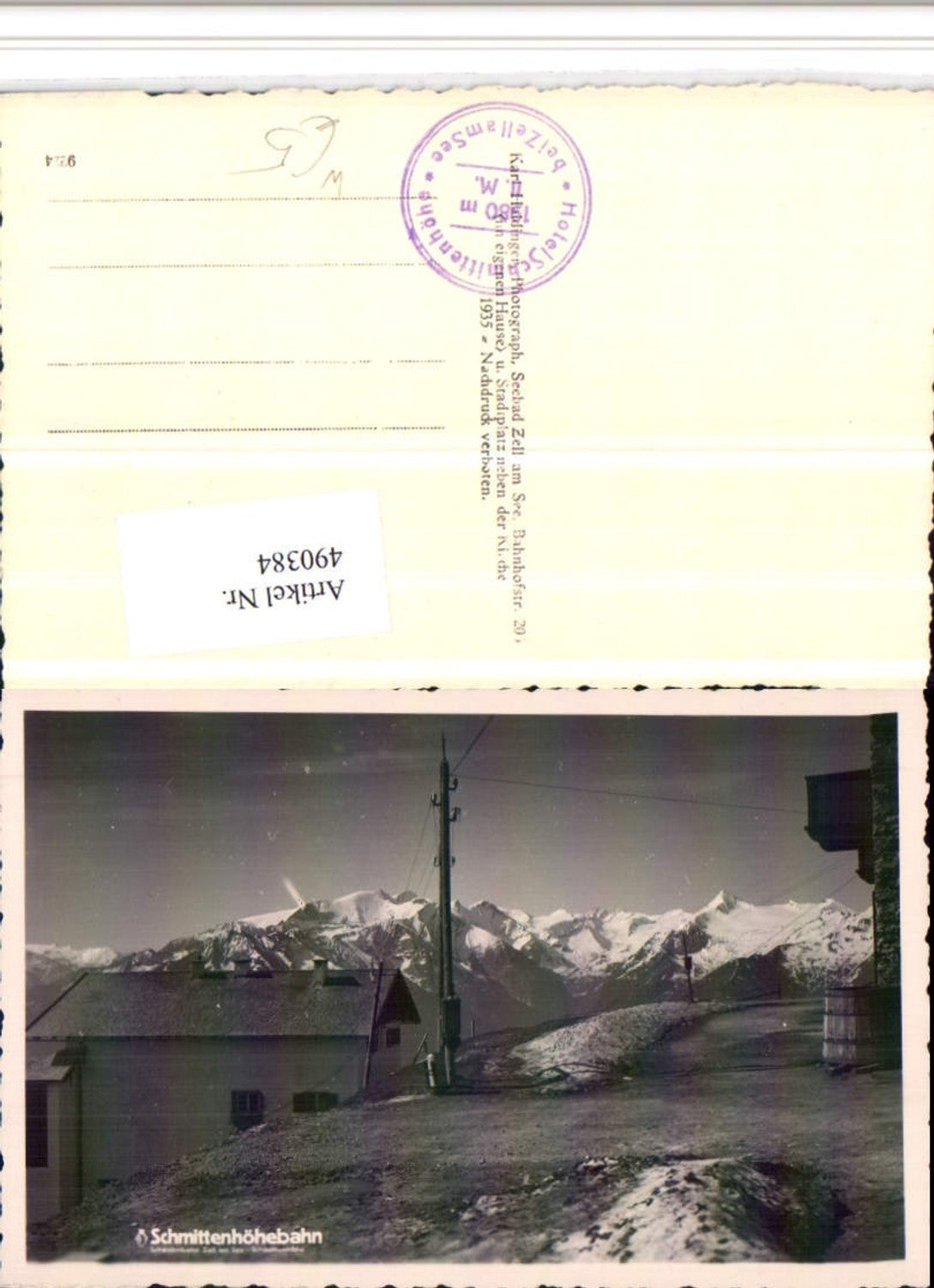 490384,Schmittenhöhebahn b. Zell am See Bergkulisse