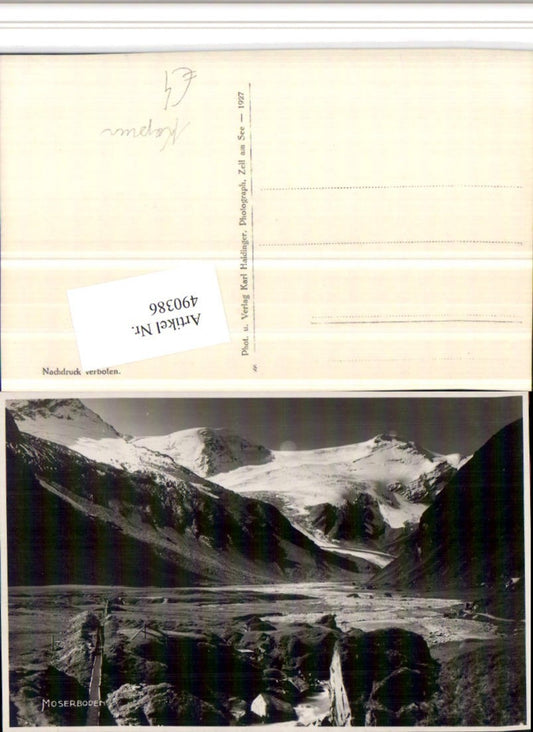 490386,Moserboden b. Kaprun Bergkulisse