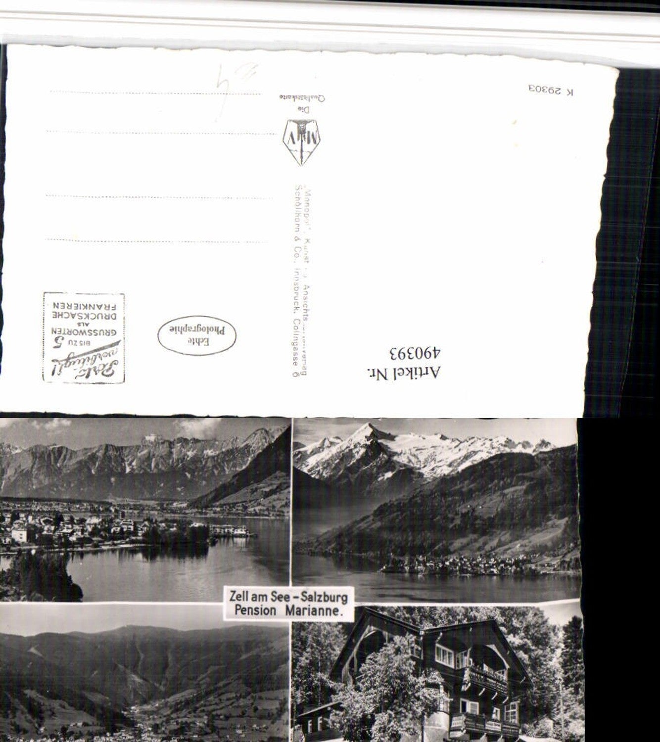 490393,Zell am See Totale Pension Marianne Mehrbildkarte