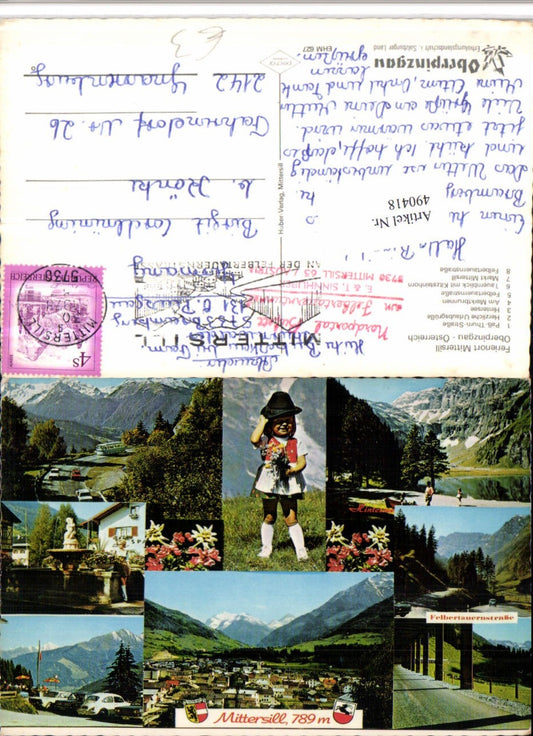 490418,Mittersill Totale Hintersee Passstraße Tracht Mehrbildkarte