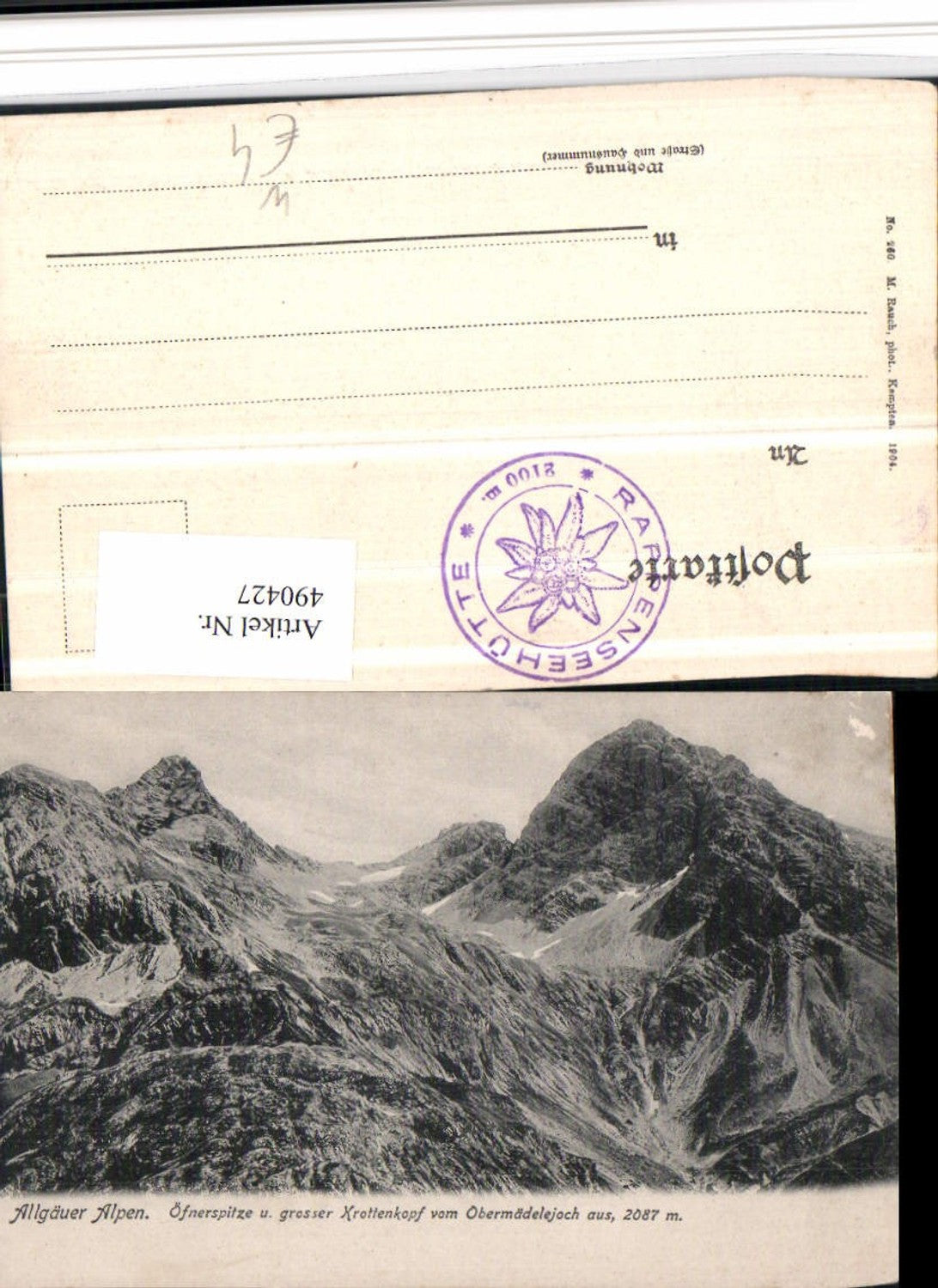 490427,Öfnerspitze u. Krottenkopf b. Oberstdorf Bergkulisse