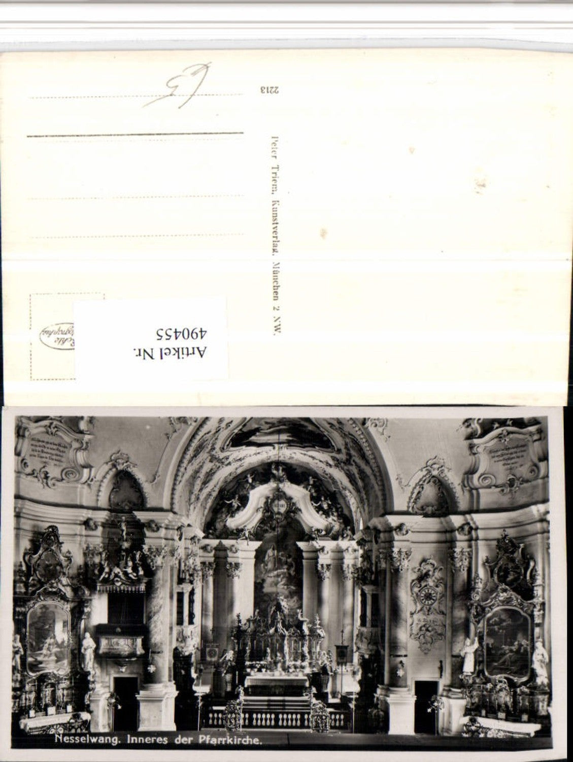 490455, Nesselwang Parish Church, Church Interior View