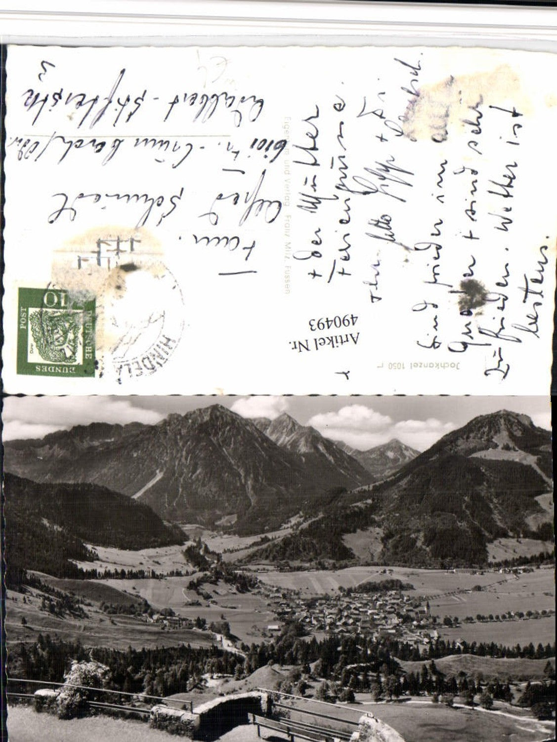 490493,Jochkanzel m. Bad Oberdorf Totale Bergkulisse