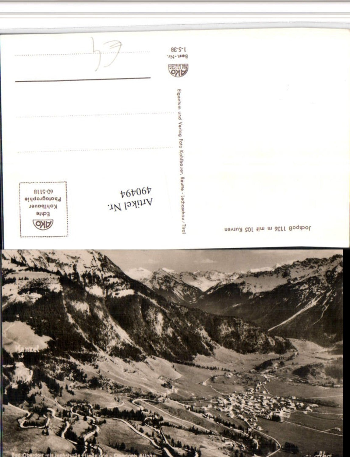 490494,Jochpass Bad Oberdorf Totale Bergkulisse