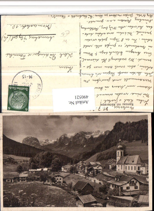 490521,Ramsau Totale b. Berchtesgaden m. Reiteralpe Bergkulisse