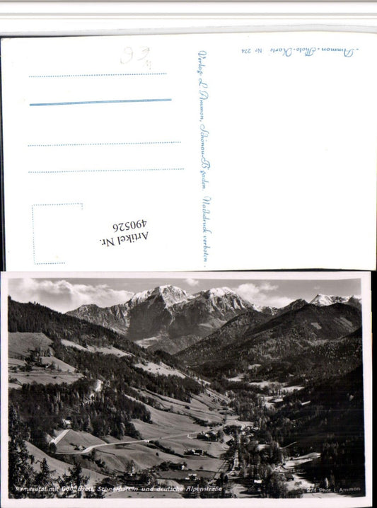 490526,Ramsautal b. Berchtesgaden m. Göll Brett Bergkulisse