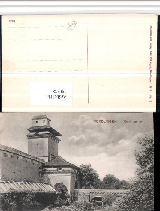490538,Nördlingen Reimlingertor Tor Turm