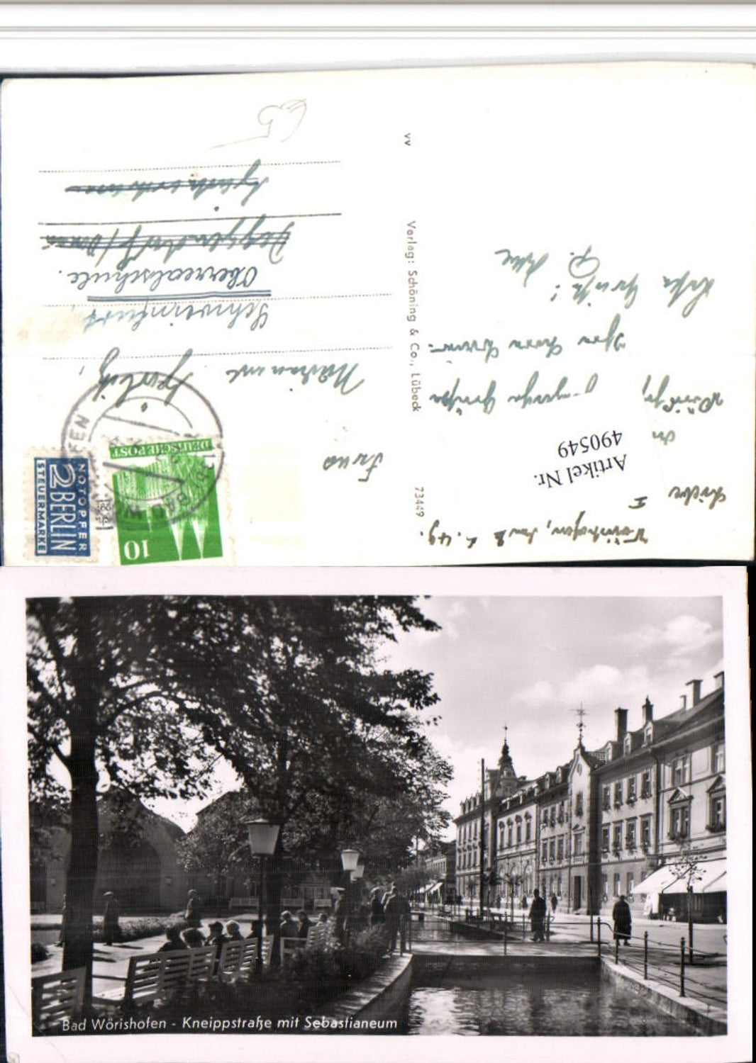 490549,Bad Wörishofen Kneippstraße m. Sebastianeum Kanal