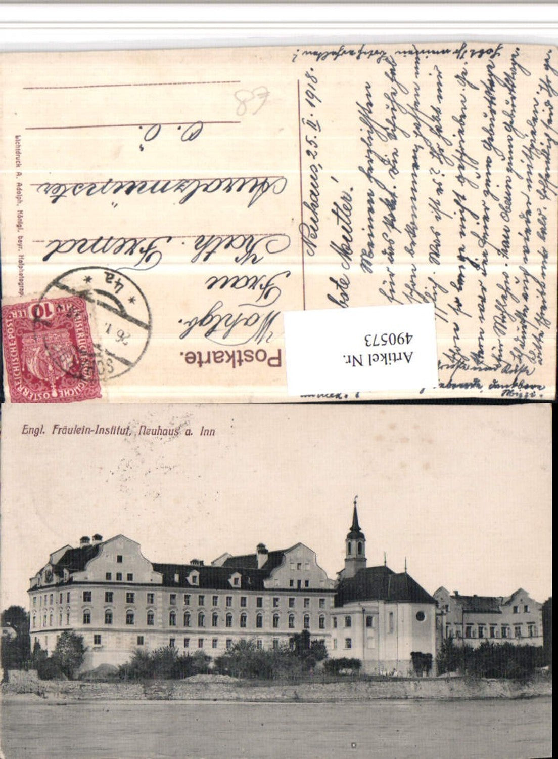490573,Neuhaus am Inn Englisches Fräulein-Institut Gebäude