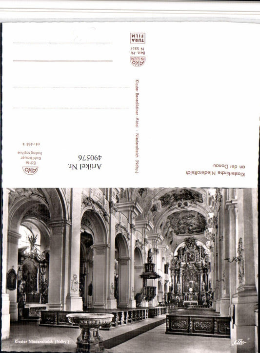 490576,Niederalteich an d. Donau Klosterkirche Innenansicht