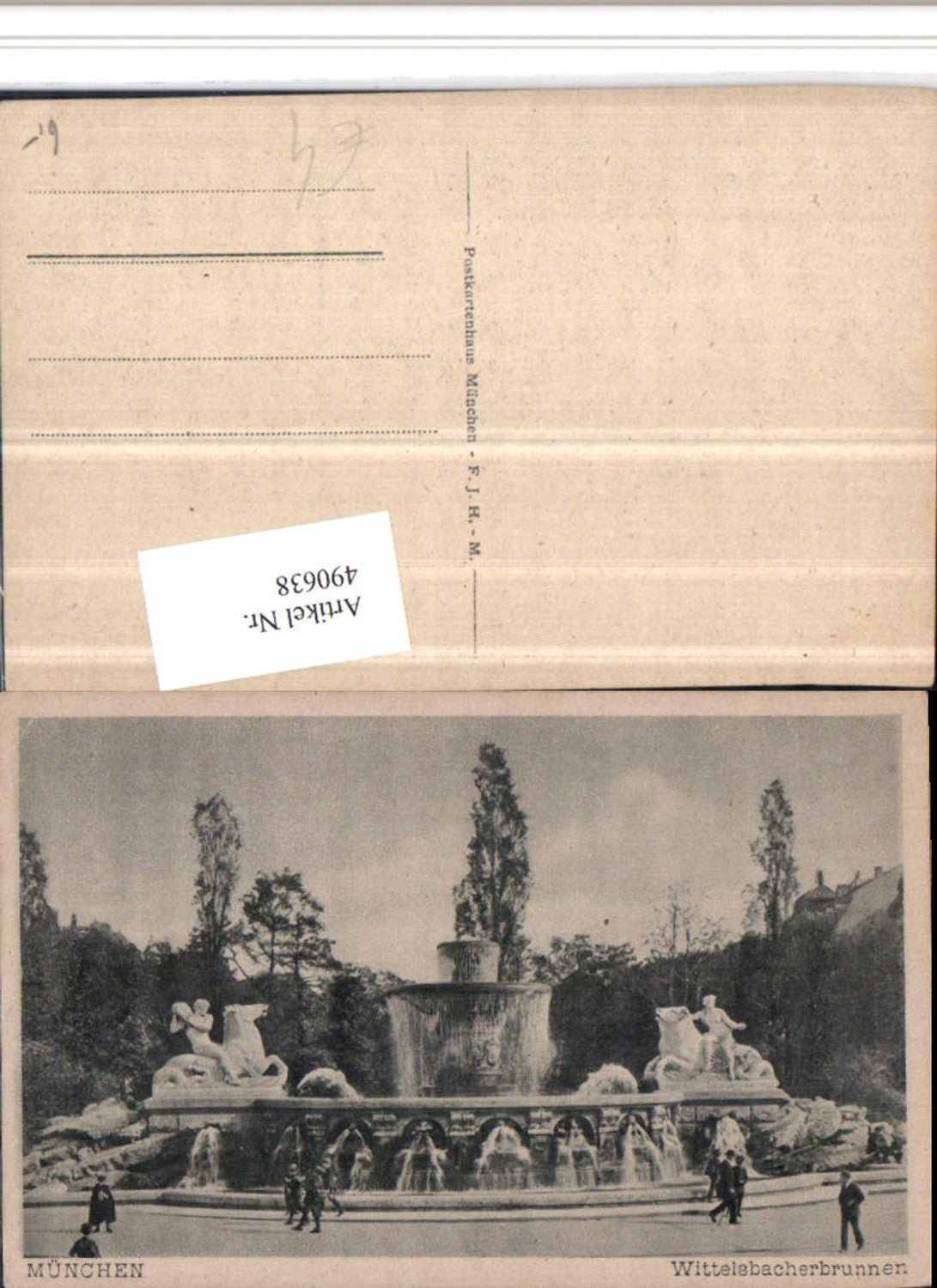 490638, Munich Wittelsbacherbrunnen Fountain