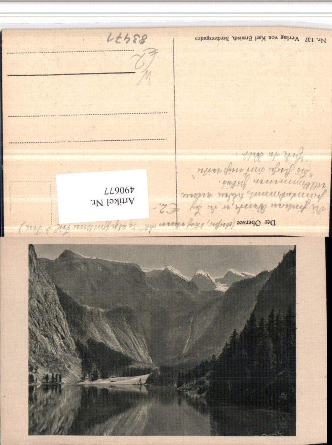 490677,Obersee See b. Berchtesgaden Bergkulisse