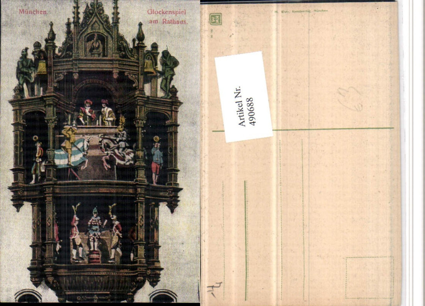 490688,München Glockenspiel am Rathaus Detail