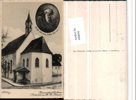 490694,Altötting Kapuzinerkirche Kirche St. Anna Hl. Konrad Portrait