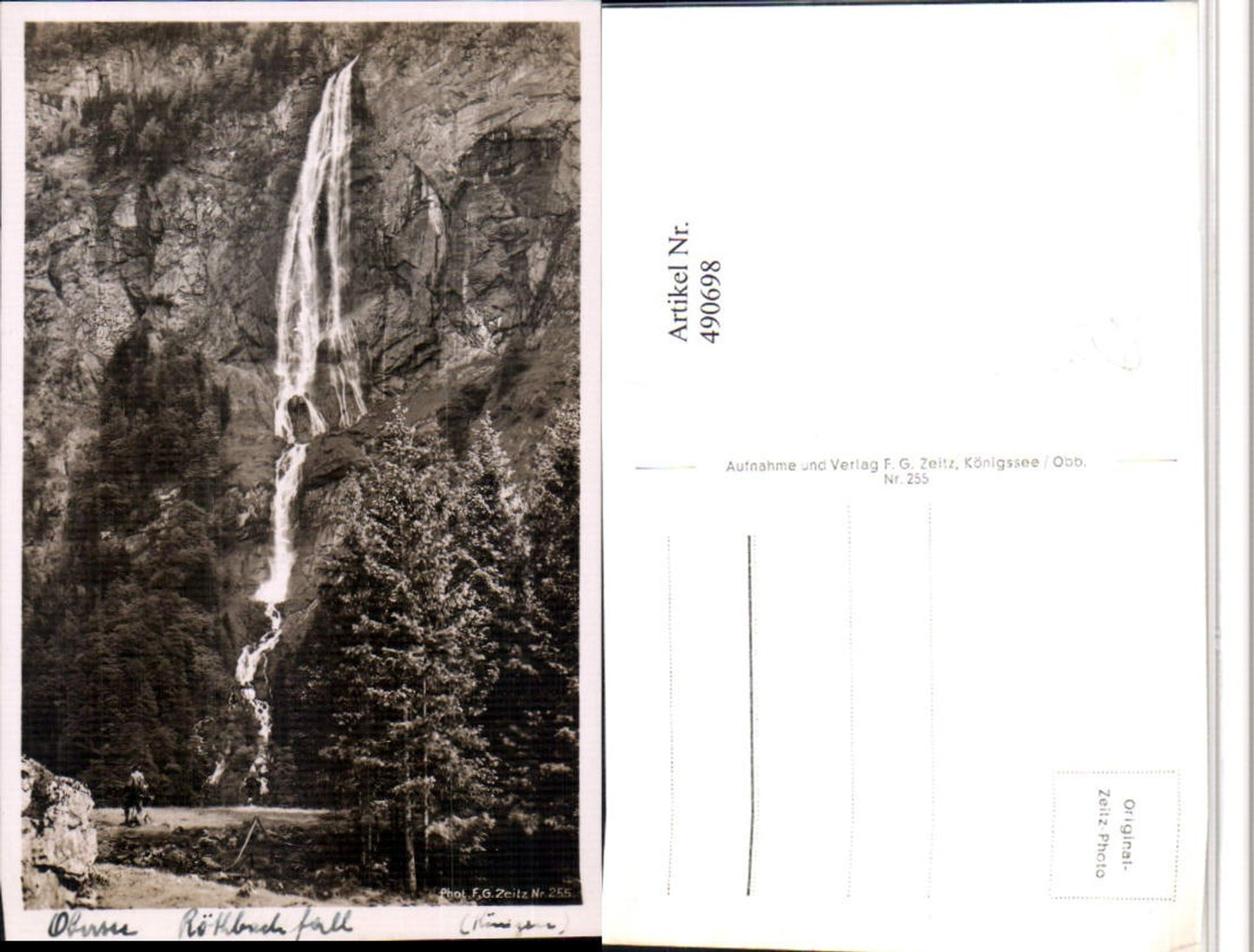 490698,Obersee Röthbachfall Wasserfall b. Schönau