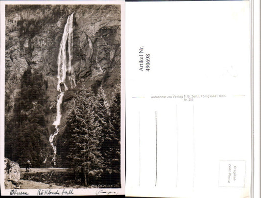 490698,Obersee Röthbachfall Wasserfall b. Schönau