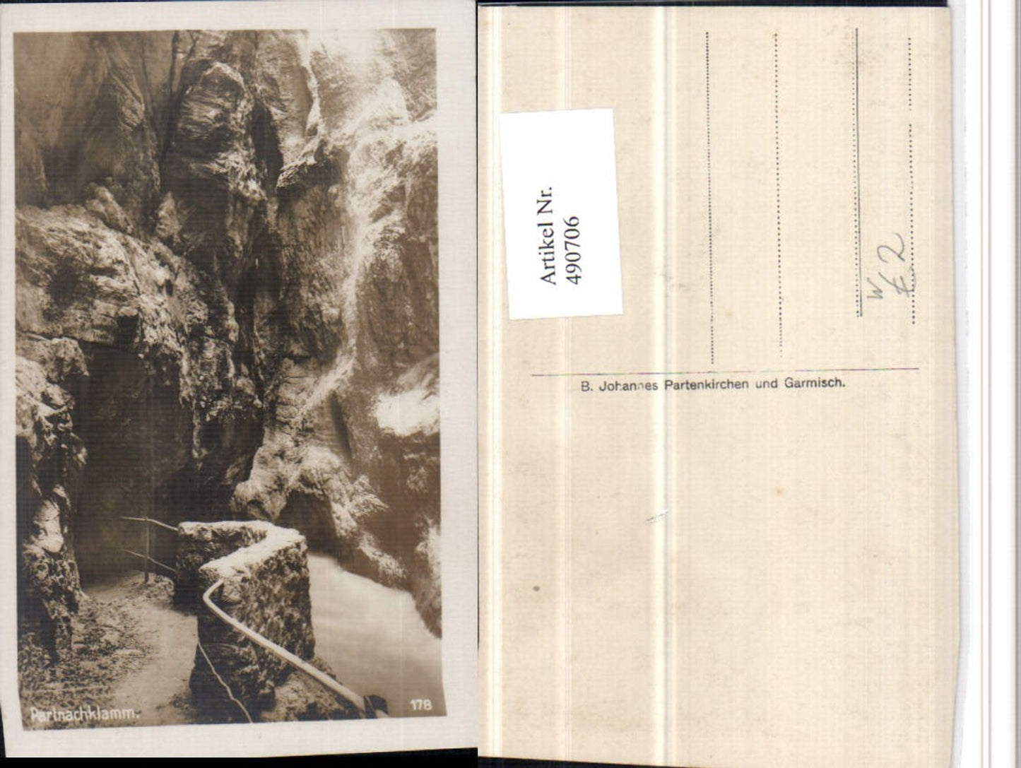 490706,Partnachklamm Klamm Schlucht b. Garmisch