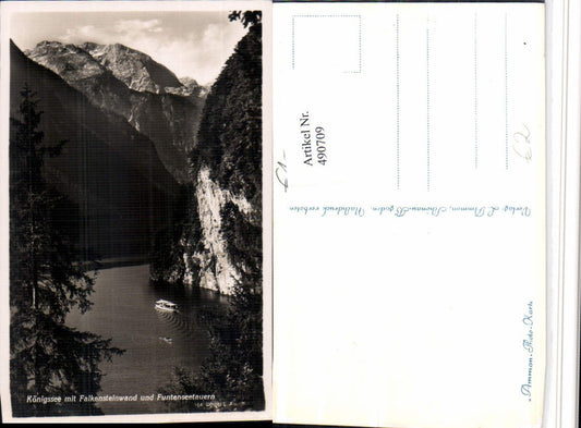490709,Königssee See b. Schönau m. Falkensteinwand Bergkulisse