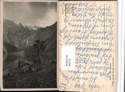490712,Obersee See b. Berchtesgaden Bergkulisse