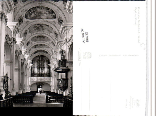 490728,Niederalteich Klosterkirche Kirche Orgel Kanzel