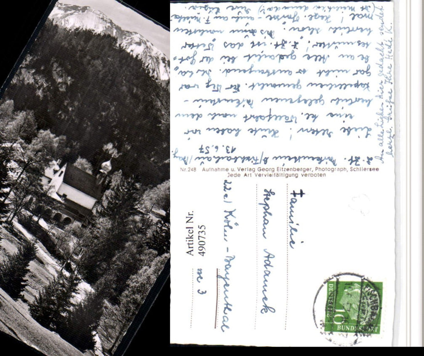 490735,Birkenstein b. Fischbachau Gnadenkapelle Bergkulisse
