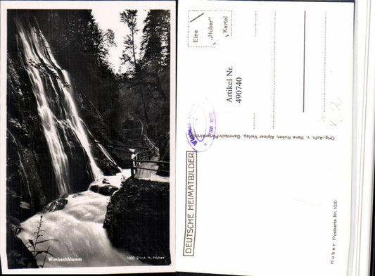 490740,Wimbachklamm Klamm b. Ramsau Wasserfall pub Huber 1020
