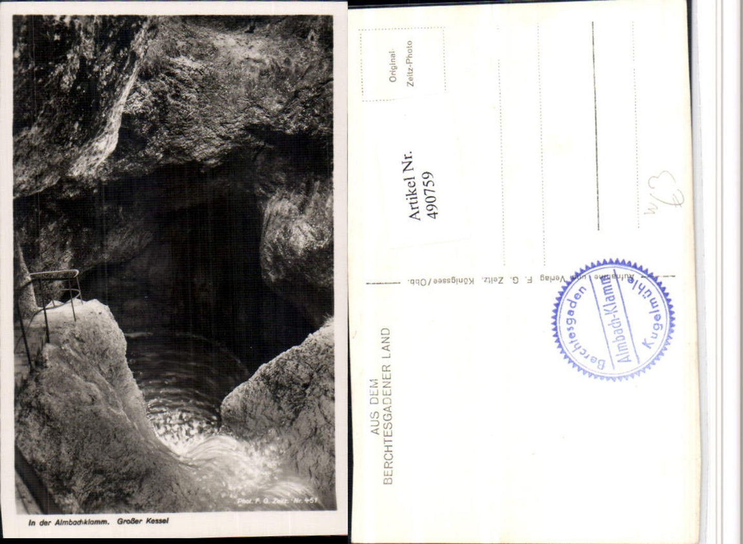 490759,Almbachklamm Klamm b. Berchtesgaden Großer Kessel