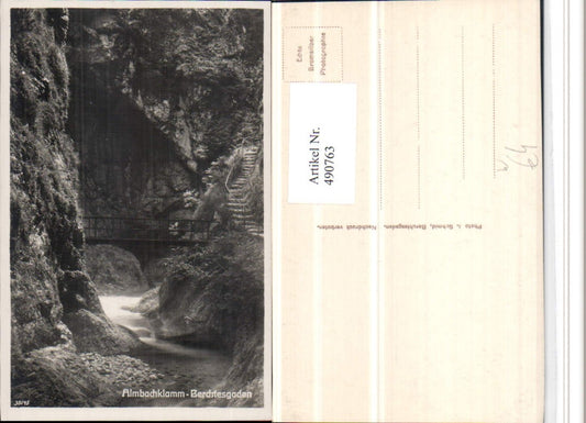 490763,Almbachklamm Klamm b. Berchtesgaden Brücke