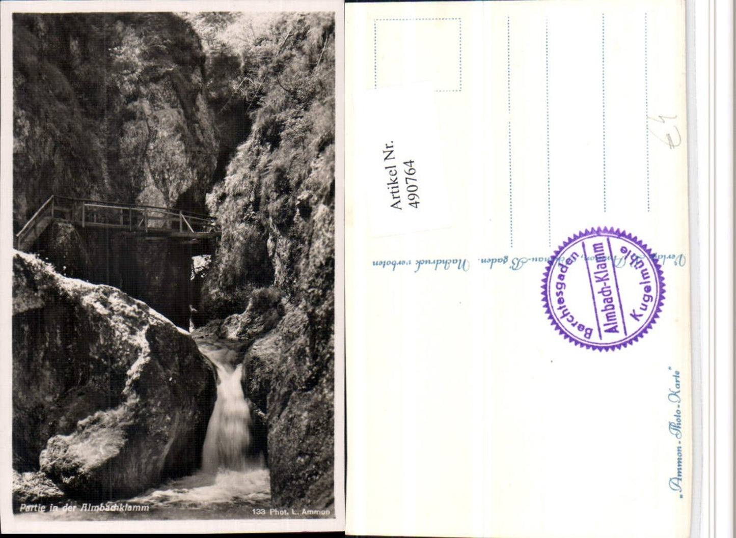 490764,Almbachklamm Klamm b. Berchtesgaden Brücke