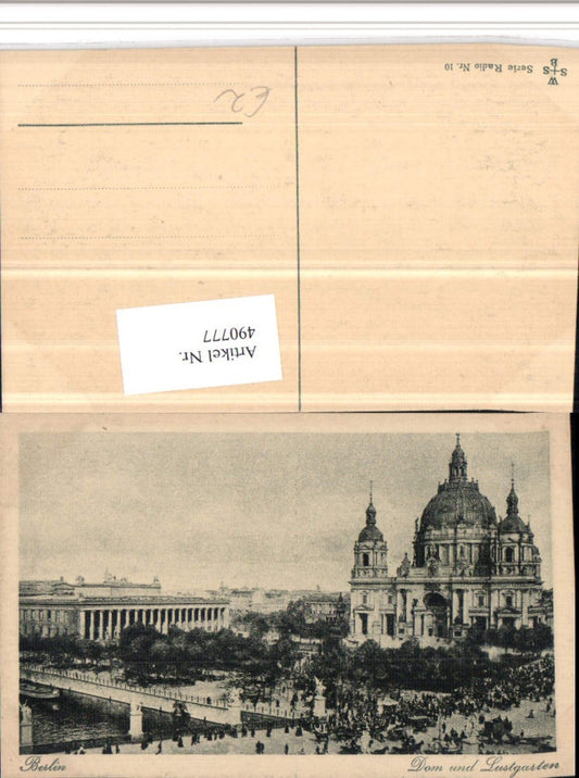 490777,Berlin Dom Kirche u. Lustgarten