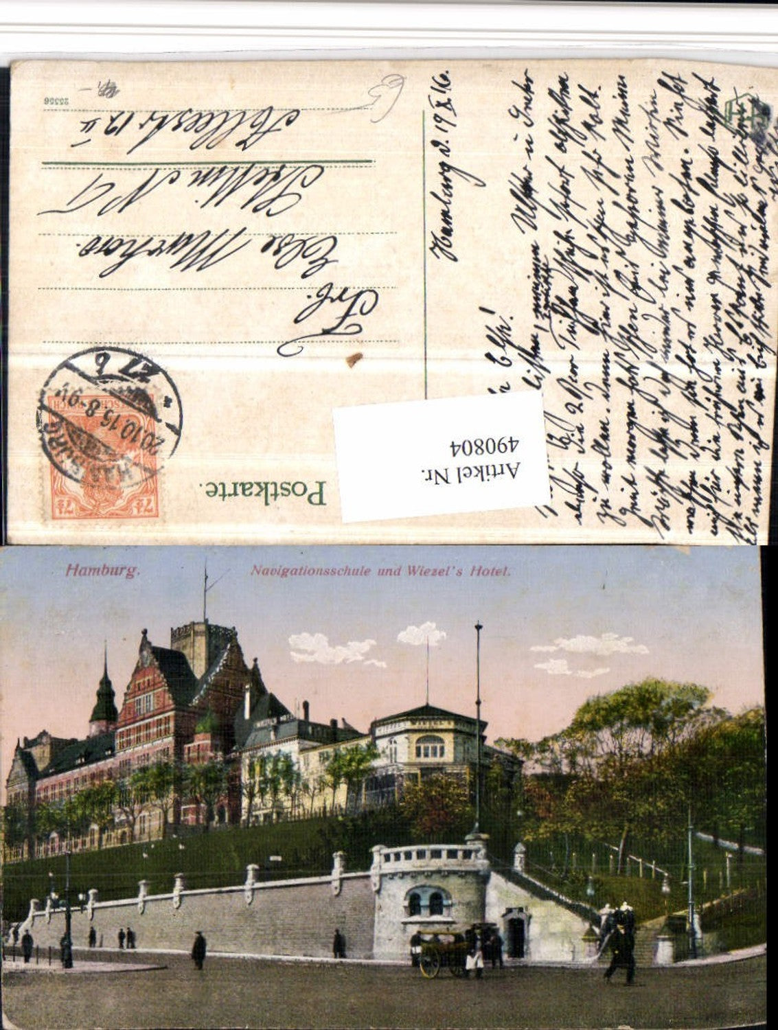 490804,Hamburg Navigationsschule u. Wiezels Hotel