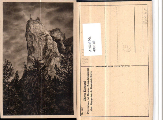 490816, Petersfelsen near Beuron Cliff Cross