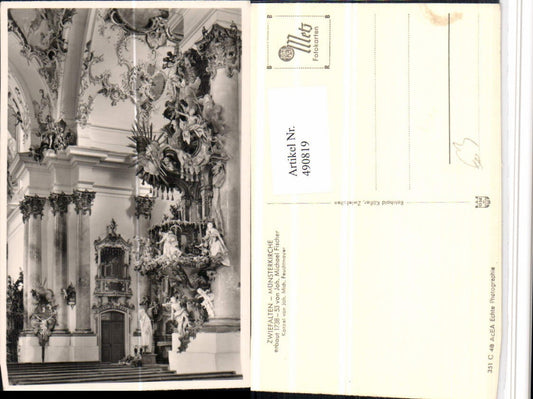 490819, Zwiefalten Minster Church, interior view, pulpit