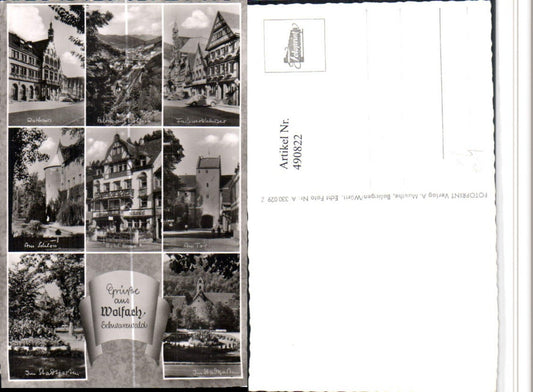 490822, Wolfach in the Black Forest, Town Hall Hotel, Multi-view map