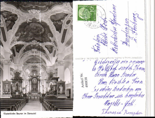 490838, Beuron Monastery Church Interior view