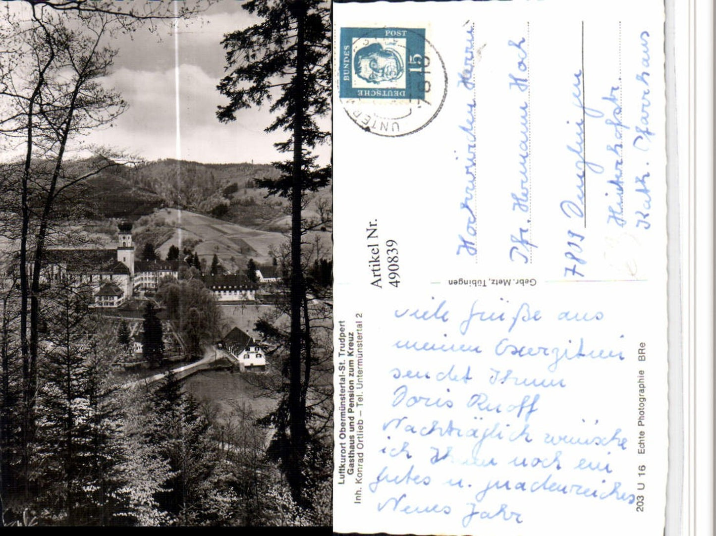 490839,Obermünstertal St. Trudpert Kloster im Schwarzwald