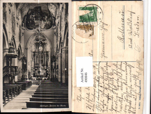 490846, Säckingen Church Interior view Pulpit