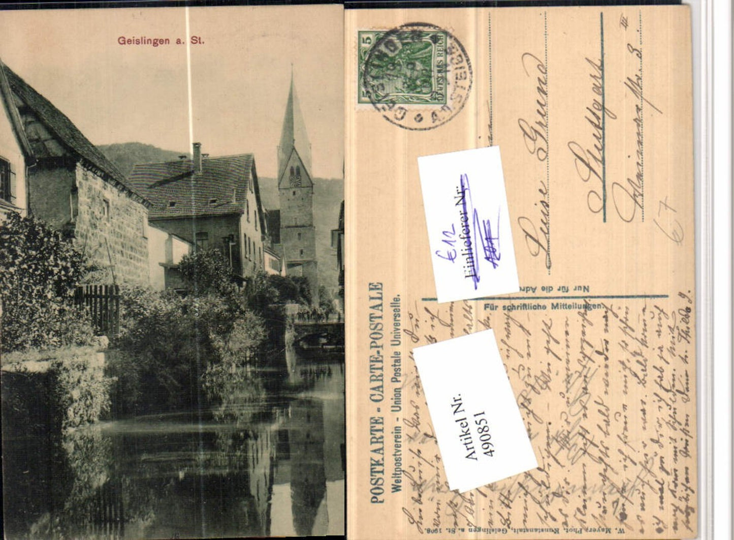 490851,Geislingen an der Steige Motiv Kirche