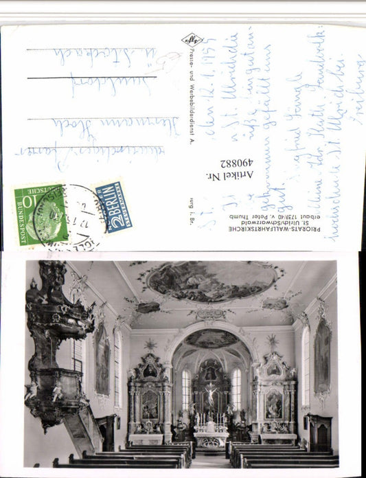 490882, St. Ulrich in the Black Forest Priory Pilgrimage Church Pulpit